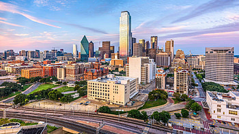Dallas skyline, Financial Additions HD wallpaper