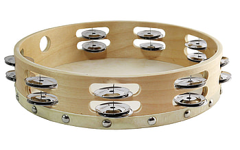 10-inch tambourine, Double row jingles, Vibrant sounds, Suitable for all ages HD wallpaper