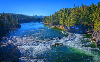 Yellowstone river, park, rivers, aerial, yellowstone, graphy, nature, country HD wallpaper