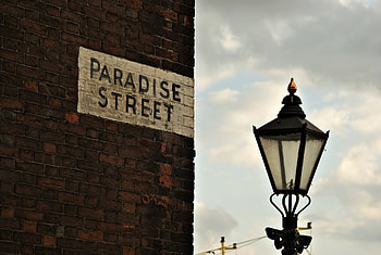 Cities, Wall, Inscription, Pointer, Street, Brick HD wallpaper