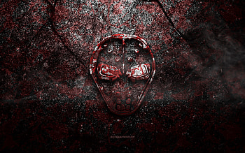 Angerfist logo, grunge art, Angerfist stone logo, red stone texture, Angerfist, grunge stone texture, Angerfist emblem, Angerfist 3d logo HD wallpaper