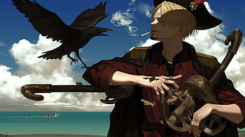 Sanji’s Adventure: with a Crow in One Piece, Anime, One Piece, Sanji (One Piece), crow HD wallpaper