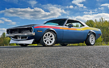 1971, Plymouth Barracuda, front view, exterior, Barracuda HEMI, vintage cars, Plymouth, American vintage cars HD wallpaper