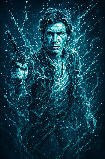 Han Solo Dynamic Water Effect , Star Wars HD phone wallpaper