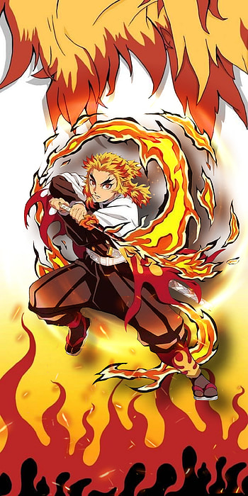 Rengoku, kimetsu_no_yaiba, demon_slayer, anime HD phone wallpaper