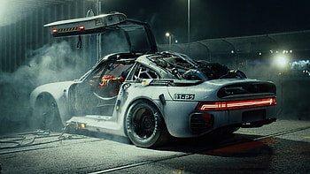 Porsche 959 Scifi Time Traveller , porsche-959, porsche, scifi, cars, artstation HD wallpaper