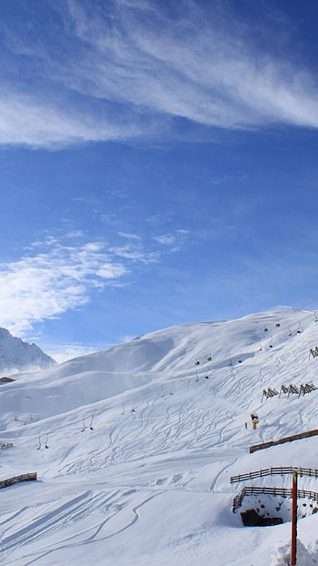 Slope, Snow, Ice HD phone wallpaper