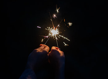 Holidays, Sparks, Hands, Sparkler HD wallpaper