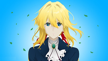 Beautiful, art, blonde, Violet Evergarden HD wallpaper