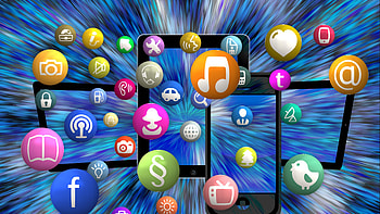 Preview social networking, media, logos HD wallpaper