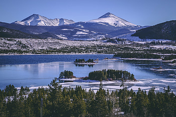 Winter, Nature, Mountains, Usa, Lake, United States, Keystone HD wallpaper