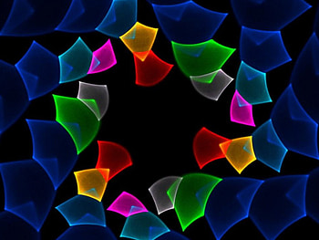 Scattered, round, colorful, design, abstract HD wallpaper