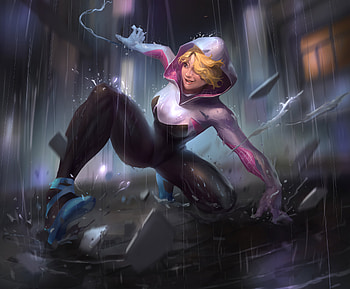 Gwen Stacy Skid , gwen-stacy, superheroes, cosplay, artstation HD wallpaper