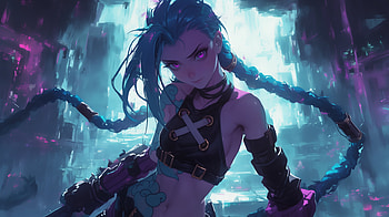 Jinx - Arcane, Jinx (League Of Legends), AI Art, Arcane HD wallpaper
