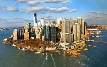 Manhattan skyline, HQ , , Man-made HD wallpaper