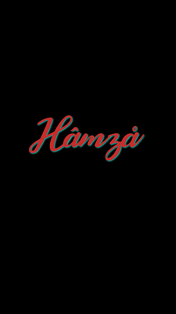Hamza, design, name HD phone wallpaper