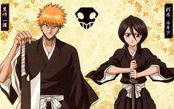 Ichigo and Rukia, Bleach artwork, Immersive , Deep bond HD wallpaper