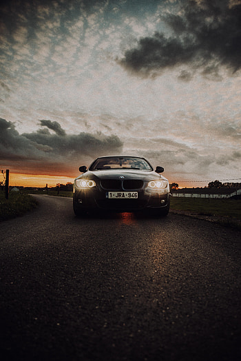 Bmw, Cars, Lights, Road, Car, Front View, Machine, Glow, Headlights, Bmw 218I HD phone wallpaper