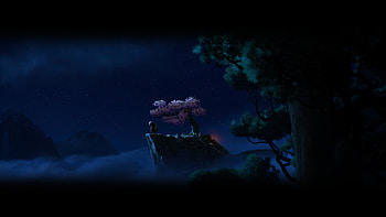 Po, furry (anthropomorphic), sakura, Po (Kung Fu Panda), movie, Kung Fu Panda HD wallpaper