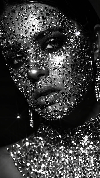 Bedazzled Noir — Crystal Face , Portrait HD phone wallpaper