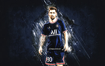 Lionel Messi, PSG, football star, Paris Saint-Germain, Ligue 1, Champions League, Messi PSG, France, football HD wallpaper