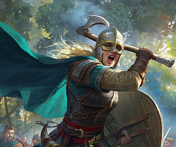 Epic Viking Warrior: Fantasy Battle Cry, fantasy, viking HD wallpaper