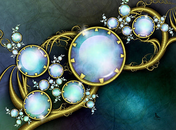 ღ.Blue Wealth.ღ, blue, style, fractal art, cute, colors, bracelet, digital art, , designs, patterns, accessories, sweet, beautiful, wealth, pretty, cool, lovely HD wallpaper