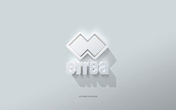 Errea logo, white background, Errea 3d logo, 3d art, Errea, 3d Errea emblem HD wallpaper