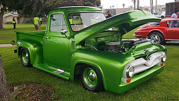 Channel Islands Classic Car Show, Pickup, Channel, Truck, Green, Car Show, Islands, Classic HD wallpaper