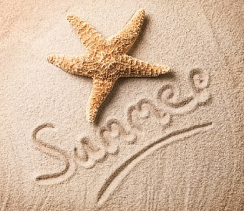 Summer, starfish, marine, sand, beach HD wallpaper
