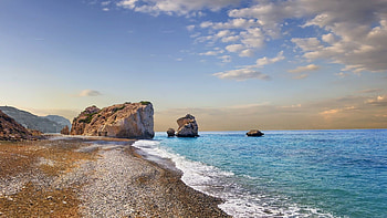 Cyprus beach high definition, Refreshing view, Relaxing ambiance, Beach bliss HD wallpaper