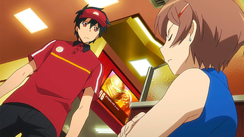 The Devil Is a Part-Timer!, Episode 9 review, Rika the drunk, Anime world HD wallpaper
