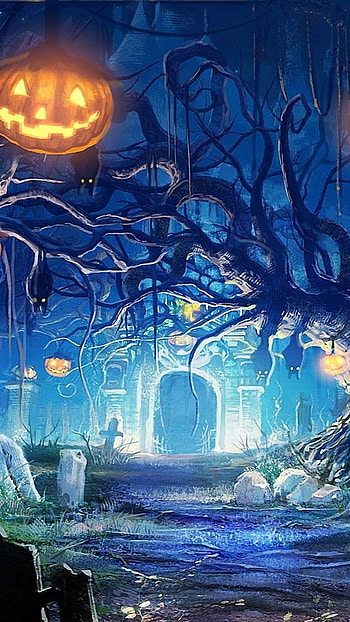 Halloween gate HD phone wallpaper