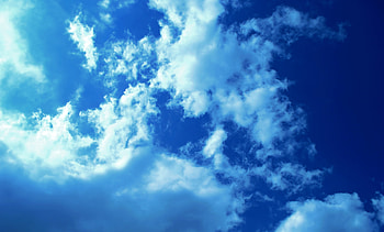 Blue,blue sky, blue, landscape, clouds, sky, beautiful, nature, amazing HD wallpaper