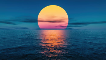 Sunset Ocean Lake , sunset, ocean, nature HD wallpaper