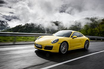 Porsche 911 Carrera 4S, porsche-911, porsche, cars, 2017-cars, yellow HD wallpaper