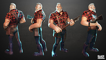 Blackzebra Studio, Lumberjack HD wallpaper