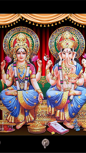 Laxmi Ganesh, Laxmi Poojan HD phone wallpaper