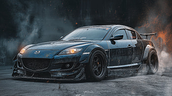 Mazda RX-8 Tuning Poster — Midnight Drift, Mazda RX-8, poster, tuning HD wallpaper