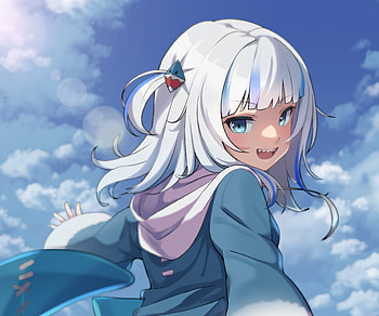 Gawr Gura, hololive, Gawr Gura, Anime, Virtual Youtuber HD wallpaper