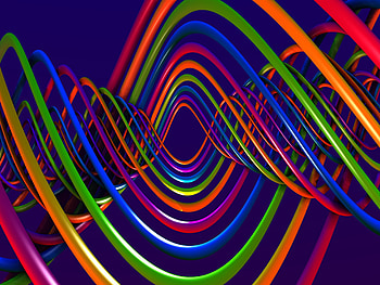 Spiral, colorful plexus, multicolored, abstract HD wallpaper