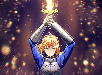 Excalibur, Servant, Artoria Pendragon, Manga, Fate Stay Night, Anime, King Arthur, Heroic Spirit, Proud Knight King, King Of Knights, Noble Phantasm, Saber HD wallpaper