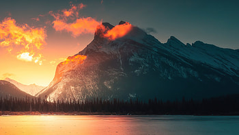 Morning Orange Sunlight, morning, nature HD wallpaper