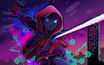Spider-man, Miles Morales, artwork, superhero HD wallpaper