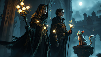 Enchanting Portrait: Fantasy, wizard, mage, witch, magic, fantasy HD wallpaper