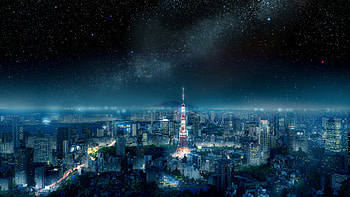 City, Tokyo, Anime HD wallpaper
