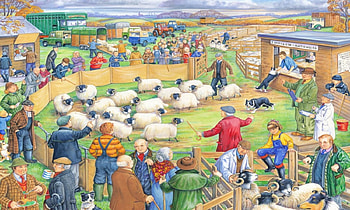 Encan, prix, gens, mouton, vente HD wallpaper