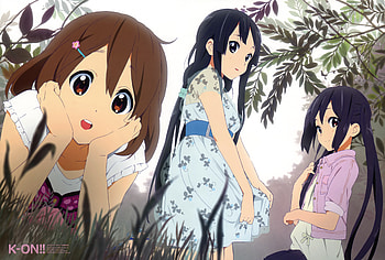 K-on, anime, field, cute, girls HD wallpaper