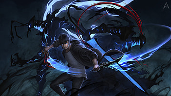 Igris (Solo Leveling), Sung Jin Woo, Beru (Solo Leveling), Anime HD wallpaper