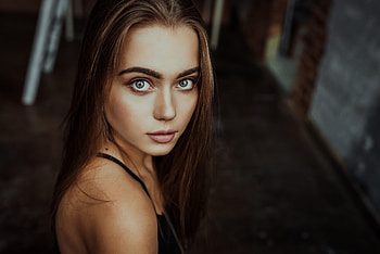 Lovely Girl, looking, face, model, woman HD wallpaper